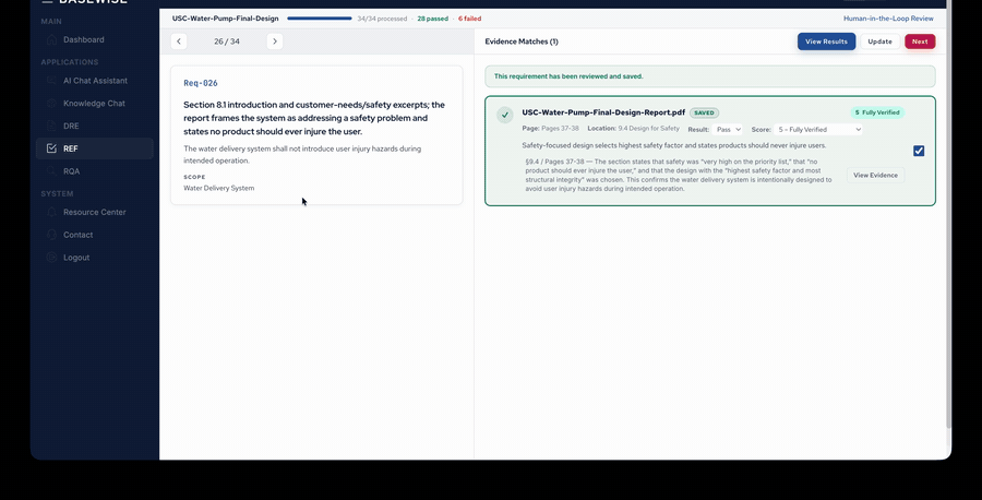 Basewise REF walkthrough